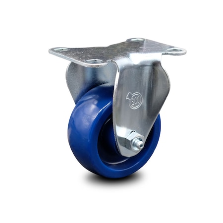 Service Caster 3 Inch Solid Polyurethane Wheel Rigid Top Plate Caster SCC-20R314-SPUS